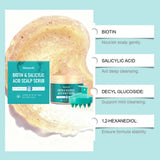 Salicylic Detox Scalp Scrub With Massage Brush Set Deep Cleansing Refreshing Oil Control Anti-Frizzy Hair Care Salon-at-home