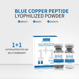 Blue Copper Lyophilized Powder Set Moisturizing Whitening Face Serum Anti Wrinkle Smooth Tender Skin Care Brighten Essence