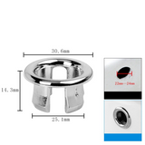 4Pcs Plastic Sink Hole Overflow Cover for Kitchen Bathroom Basin Trim Bath Drain Cap Sink Wash Basin Round Overflow Ring Plug