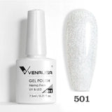 Venalisa HEMA TPO FREE Nail Gel Polish Glitter Gorgeous Full Coverage Soak Off UV LED French Nail Jelly Pink Nude Collection