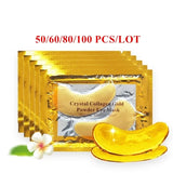 50/60/80/100 Pcs Crystal Collagen Gold Eye Mask Anti Dark Circles Beauty Patches For Eye Skin Care Korean Cosmetics