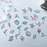 50pcs Vampire Nails Accessories Mixed Resin Ribbon Bow Camellia Tulip Heart Nail Art Charms Decorations Supplies Parts DIY Jewel