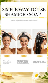 Shampoo Soap Ginger Solid Shampoo Bar Clean the Scalp Remove Oil Freshen and Wash Hair Ginger Extract