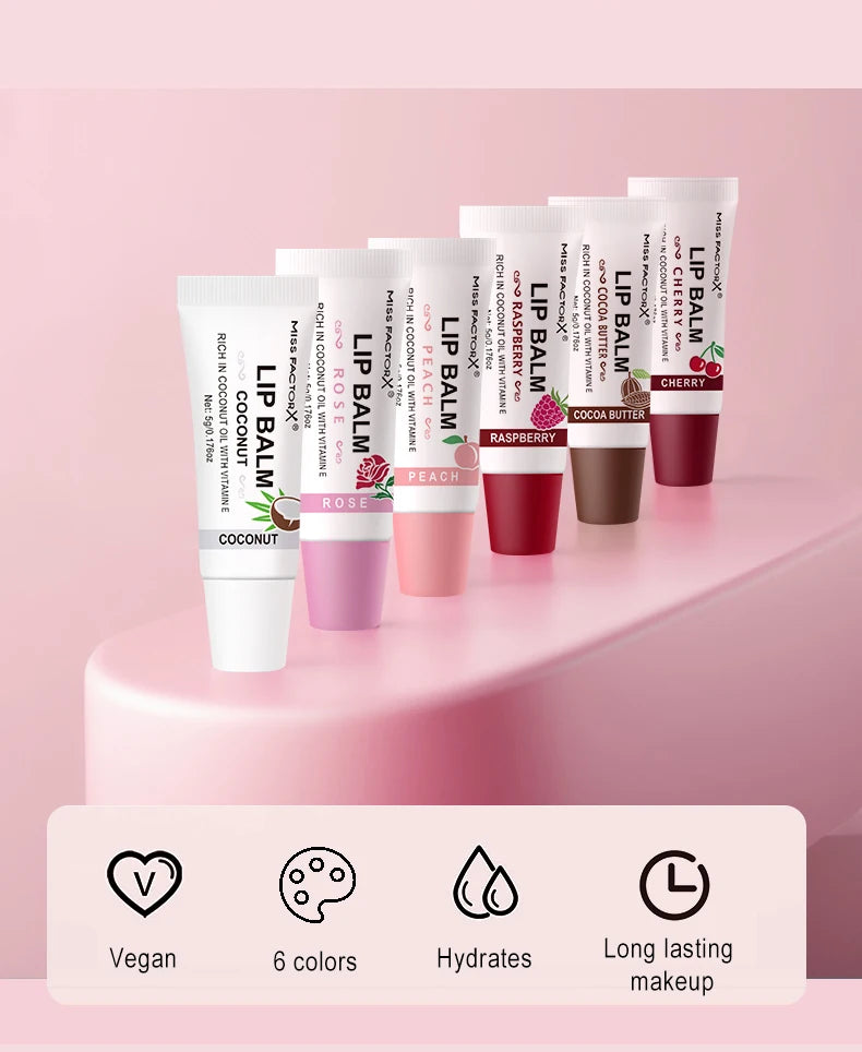 30-Piece MISS FACTORX Hyaluronic Acid and Collagen Infused Lipstick - Deep Moisturizing, Long-Lasting Lip Color, the Perfect GIF