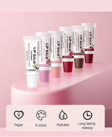 30-Piece MISS FACTORX Hyaluronic Acid and Collagen Infused Lipstick - Deep Moisturizing, Long-Lasting Lip Color, the Perfect GIF