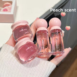 2pcs Lip Gloss and Lip Mask Set, Moisturizing Lips, Moisturizing Peach-flavored Makeup Set