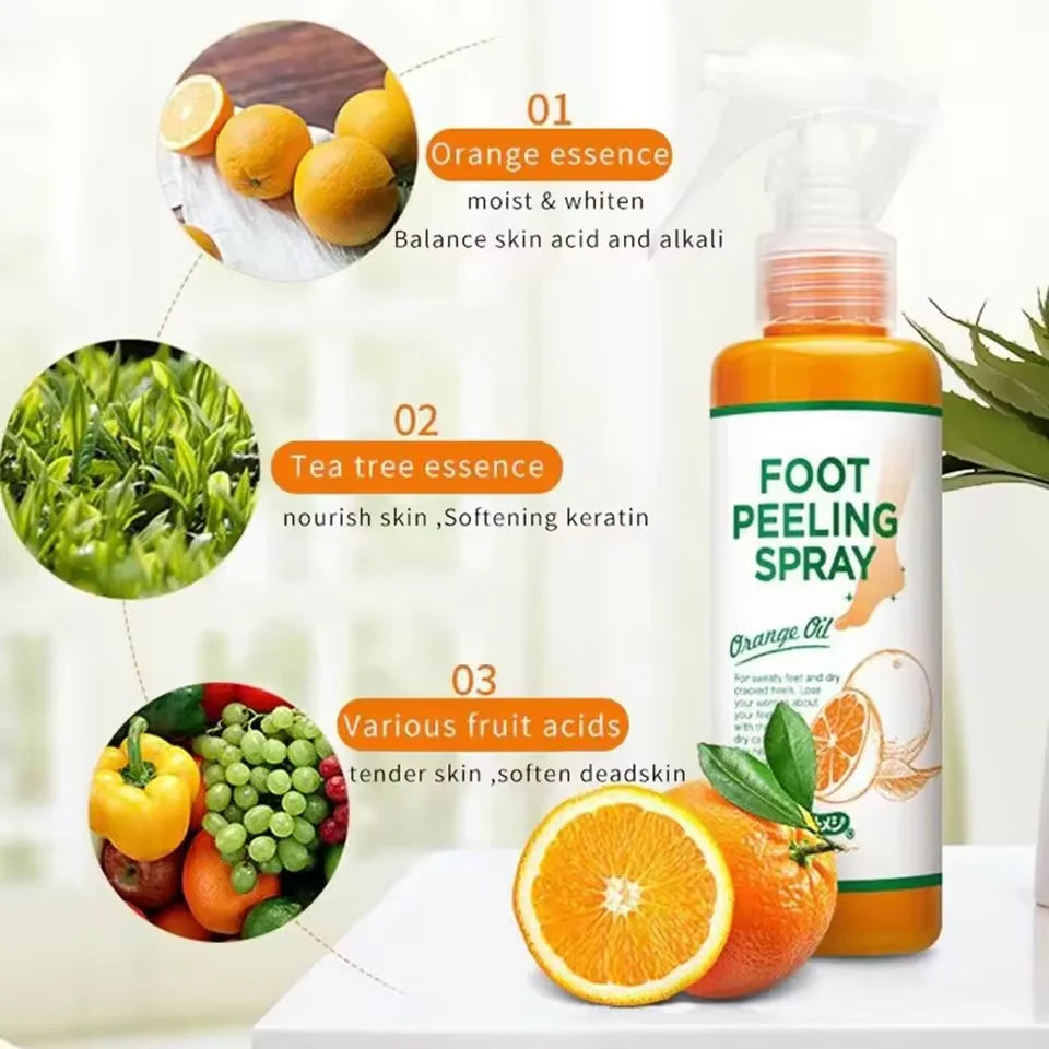 Herbal Anti Crack Foot Cream Spray Heel Cracking Repair Products Exfoliation Dead Skin Removal Softening Moisturize Smooth Care
