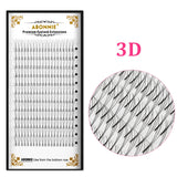 Abonnie 3D/4D/5D/6D Premade Volume Fans Fluffy Lashes Long Stem Russian Volume Eyelashes Extension All Size Fans