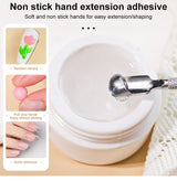 LIMEGIRL 15g Solid Nail Extension Gel Non Stick Hand Phototherapy UV Gel Quick Building Gel Nails Tips Nail Art Prolong Nail Gel