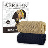 PeaKalo Authentic African Net Sponge-2Pcs Exfoliating Bath Shower Loofah Sponge, Gentle Back Scrubber for All Skin Types,Durable