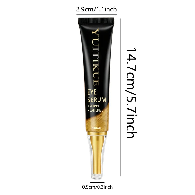 YUITIKUE Caffeine Eye Cream 20g - Fast-Acting Firming & Lifting, Energizes Eye Area, Day & Night Use, Reduces Puffiness
