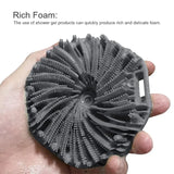 1PC Polygonal Silicone Bath Brush Deep Exfoliation and Rubbing Massage Brush Silicone Body Scrubber Bathroom Bathing Tool