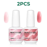 Nailpop 7 IN 1 Nail Glue Gel 15ml Gellack UV Nails Builder Gel Apex & Extension Soak off Base Gel Top Coat  HEMA FREE