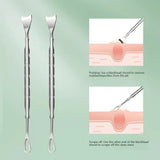 Blackhead Remover Pimple Popper Tool Acne Needle Removing Treatment Comedone Whitehead Popping Zit Nose Face Blemish Extractor