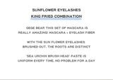 Gege Bear Dream Party Curly Black Sun Flower Mascara Cute Design All Day Long-Wearing Lash-Lengthening Thick Volume Eyelashes