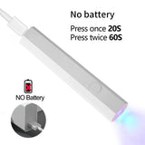 Convenient Handheld UV/LED Nail Lamp Set Handheld Light with Stand LCD Display USB Gel Nail Dryer for Quick Curing All