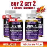 Biotin+Collagen+Keratin Capsules, Hydration, Promotes Hair Growth, Strengthens Weak Nails, Joints & Bones, Anti-Aging, Whitening