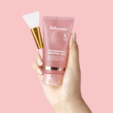 Collagen Overnight Wrapping Peel Off Facial Mask Moisturizing Reduce Fines Lines Dryness Hydration Brightening Korean Skin Care