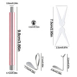 4Pcs Strong Magnetic Stick Cat Eye Set Magnet Double Headed Nail Art Cylindrical Ball Heart-shaped Hollow Cat Eye Magnet Tools