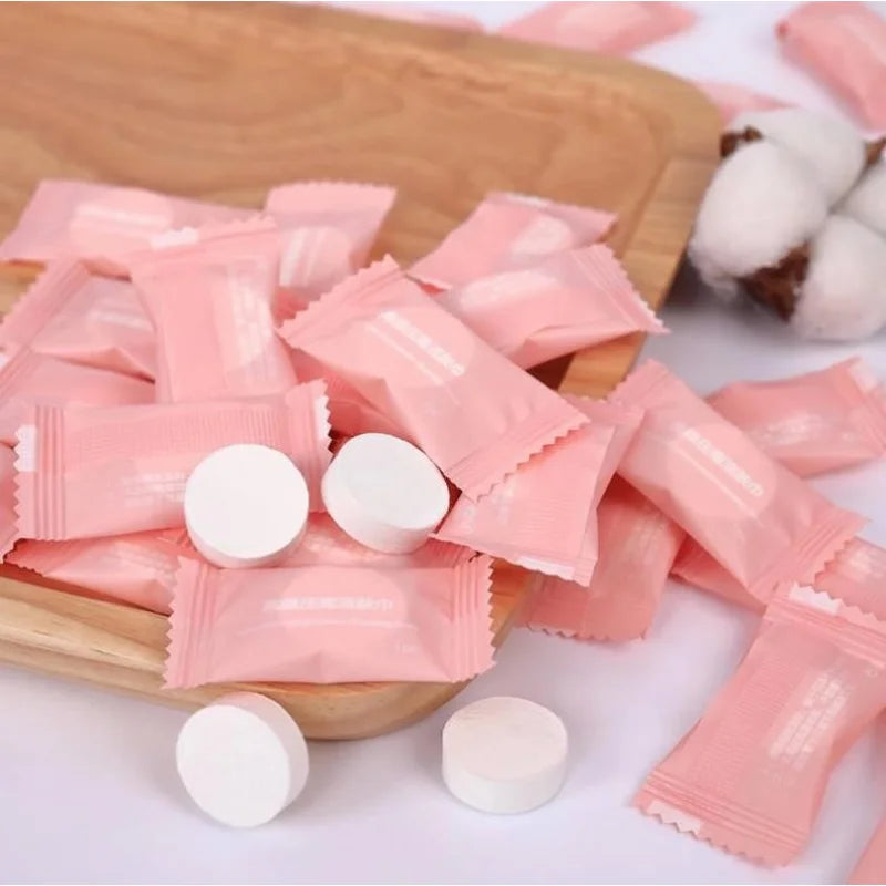 20/50/80/100PCS Mini Compressed Towel Disposable Capsules Towel Magic Face Care Tablet Outdoor Travel Cloth Wipes Paper Tissue