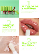 6-tone moisturizing lip gloss luminous oil lip gloss, moisturizing transparent liquid lip gloss, natural lip enhancer, make lips