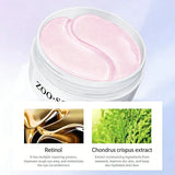 60Pcs Gold Crystal Collagen Eye Mask Beauty Moisturizing Firming Anti Dark Circles Eyes Bags Removal Eyes Care Eye Patches