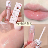 Bee Lip Oil Water-shine Glass Transparent Lip Honey Dry Repair Lip Care toot Lip Moisturizing Lip Oil