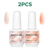 Nailpop 7 IN 1 Nail Glue Gel 15ml Gellack UV Nails Builder Gel Apex & Extension Soak off Base Gel Top Coat  HEMA FREE