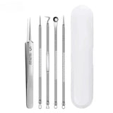 4-11Pcs Ingrown Hair Tweezers Acne Blackhead Removal Needles Black Dots Cleaner Deep Cleansing Pore Cleaner Face Skin Care Tools