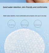 300/600pcs Round Facial Cleansing Pads High-Quality Makeup Remover Wipes Hypoallergenic Lint-Free Round Pads Light Beige