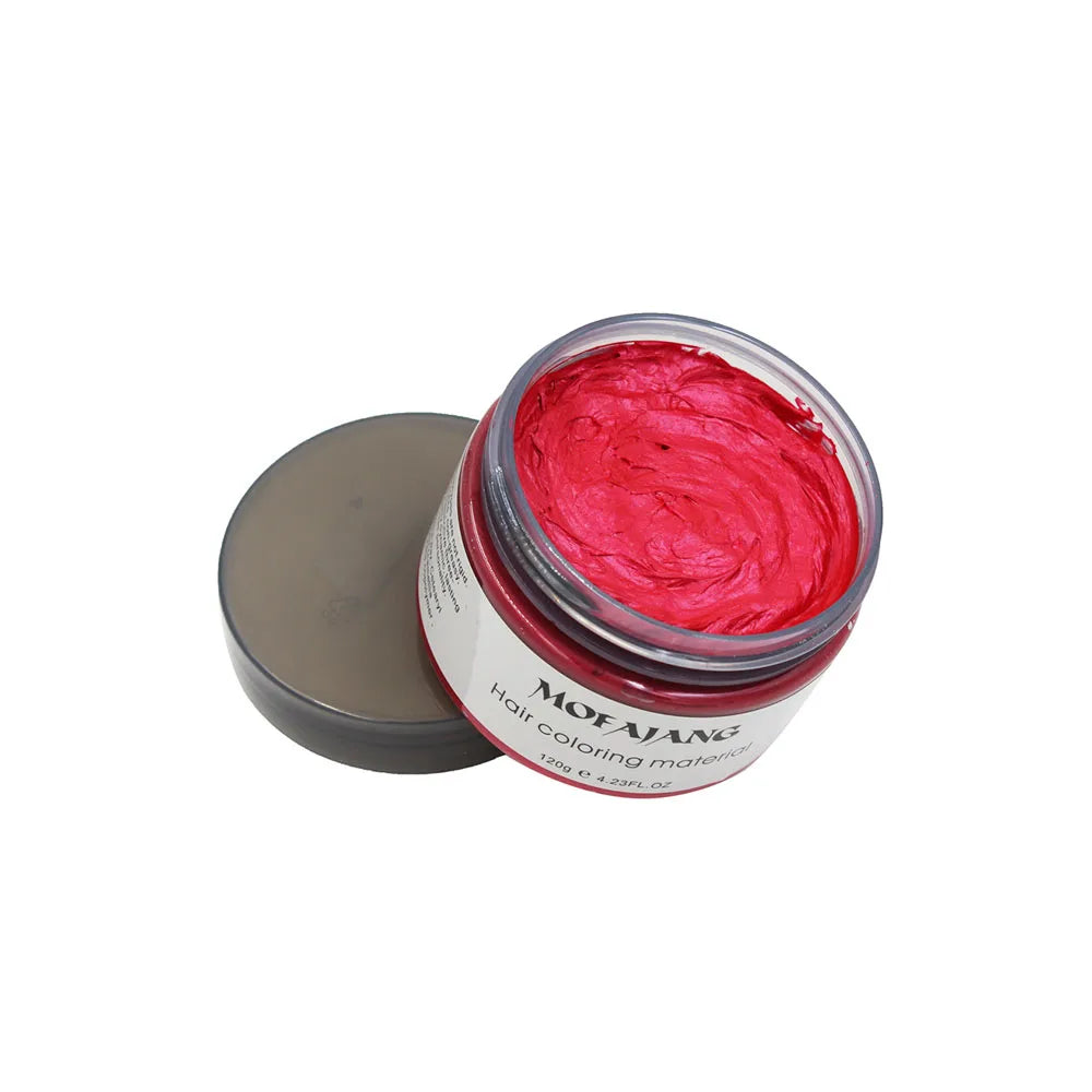 Mofajang Color Hair Wax Dye Styling Pomade Silver Grandma Grey Disposable Natural  Strong Gel Cream   for Women Men