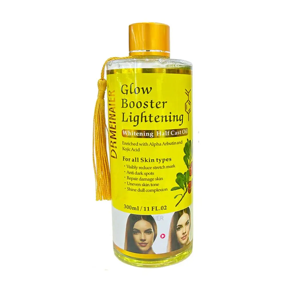 Facial Body Massage Oil Kojic Acid Whitening Serum Glow Booster Cast Oil Brightening Smoothing Body Face Skin Care Essence Oil