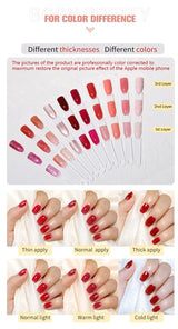 BORN PRETTY 83 Colors 10ml Jelly Nude Gel Nail Polish Autumn Amber Semi Transparent Manicure Soak off UV LED Nails Gel Varnish