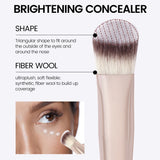 MAANGE Under Eye Concealer Makeup Brush Triangle Foundation Brush for Liquid Cream Blending Concealing Cosmetic Makeup Tools