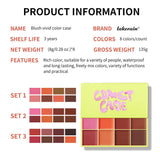 Eyebrow Cream Blush Curve Case Cream Cosmetics Highlighter Palette Matte Shimmer Finishes Shadow Tones Long-Lasting Cosmetics