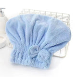 1Pc Microfiber Hair Drying Towels Head Wrap with Bow-Knot Shower Cap Hair Turban HairWrap Bath Cap for Curly Long Wet Hair Gift