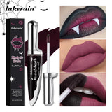 Gothic Bloody Lip Stain Matte Dark Red Green Halloween Lip Glaze Tint Knife Shaped Bottle Vampire Lipstick Makeup Waterproof