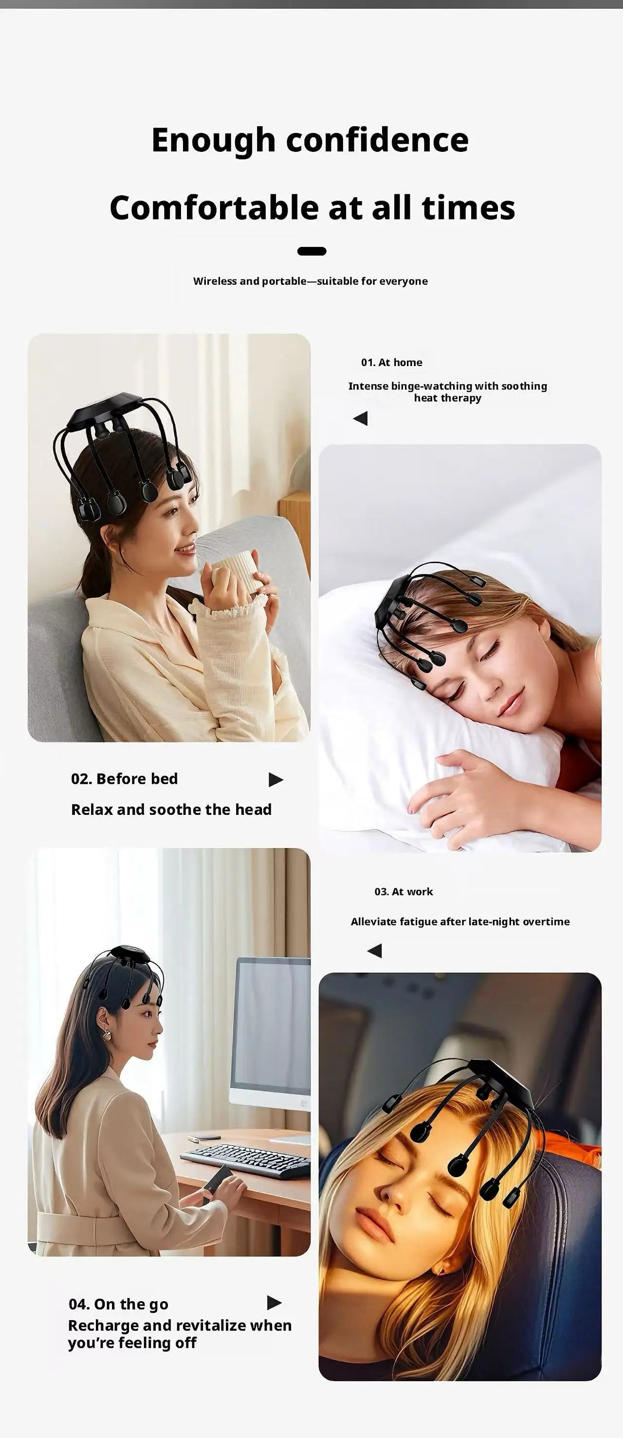 Electric Octopus Head Massager 10/14 Claws Smart Scalp Massage Device Relax Stress Relief Deep Tissue Home Head Spa Massager