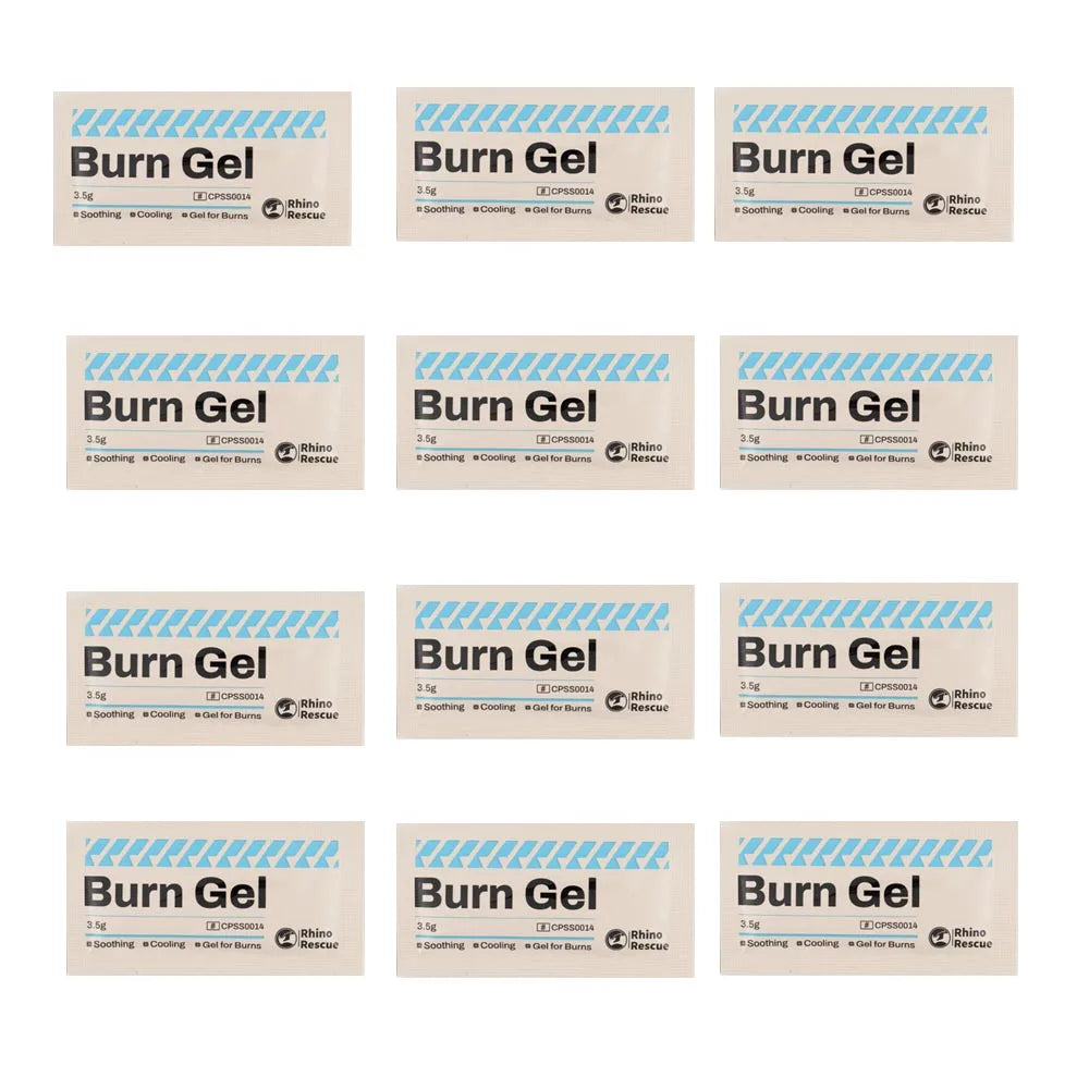 RHINO RESCUE Burn Gel Packets 3.5g First Aid Kit Cooling Soothing Cream for home camping