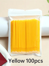 50/100pcs Nano Cleaning Swabs, Ultra Fine Makeup Remover Sticks For Eye Makeup, Contouring, Eyeliner, Lips And Skin Cleansing