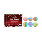 OceAura Christmas Bath Bombs Gift Set Aromatherapy Relax Stress Exfoliating Moisturize Shower Cleaner Handmade Bath Salt Ball