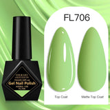 10ml Gel Nail Polish 162 Colors Nail Supplies Vernis Semi Permanent Nail Art Manicure Soak Off LED UV Gel Nail Varnishes Summer