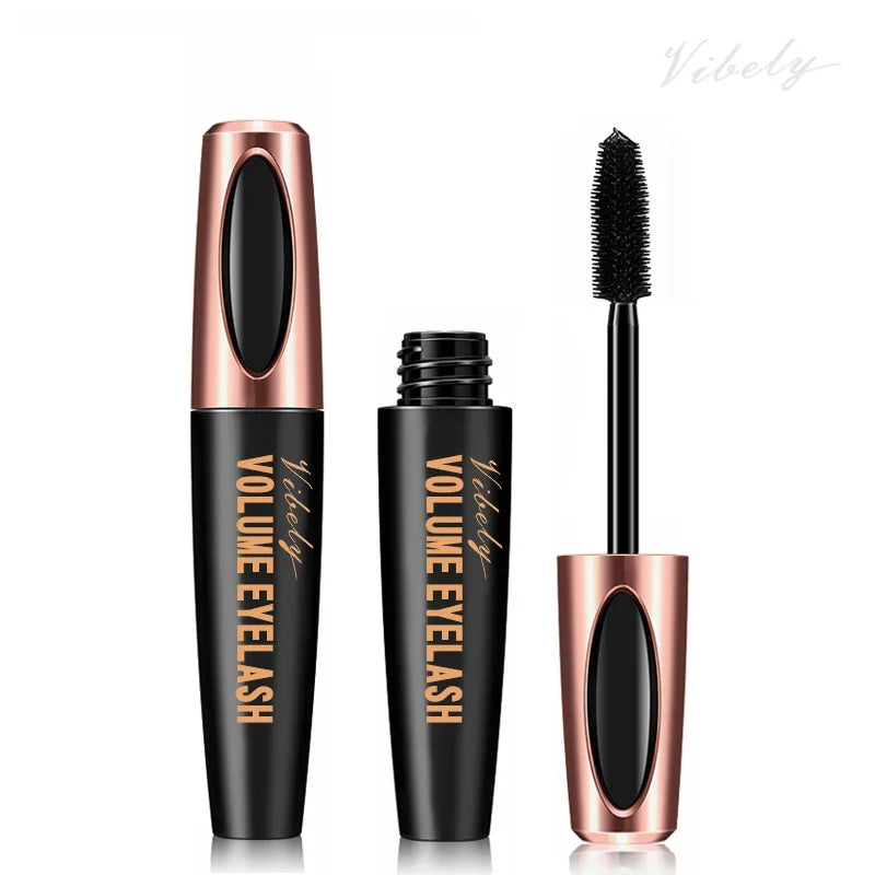 New 4D Silk Fiber Lash Mascara Waterproof VIBELY 3d Mascara For Eyelash Extension Black Thick Lengthening Eye Lashes Cosmetics