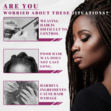 Styling Braiding Gel Wax Carbomer Long Lasting Strong Hold Pomade Anti-Frizz Smooth Hair Finishing Shaping Hair Edge Control