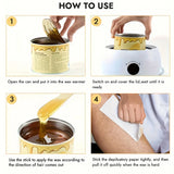 Viilife 450g Honey Depilatory Wax for Hair Removal Gentle Adhesion Easy Application Suitable for All SkinTypes Gentle Depilation