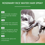 Rosemary Hair Growth Spray with Rice Water Hair Care Oil for Scalp Hydrate Thickness Anti-Flake Soft Smooth Strengthen Hair Mist