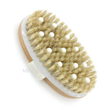 2 In 1 Dry Skin Body Massage Brush Natural Bristle Dead Skin Remover Anti Cellulite Exfoliates Blood Circulation Massage Tools