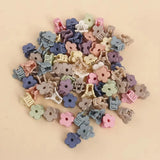 20 Pcs/bag Solid Color Matte Hollow Hair Claw Clip Candy Color Catch Barrettes Stylish Hair Accessories Suitable for Women