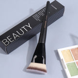 MAANGE Single Flat Round Tube Flat Head Foundation Brush With Box Powder Blush Concealer Makeup Brush Skin-friendly Makeup Tool