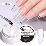 UR SUGAR 6 IN 1 Extension Nail Gel 15ML Clear Quick Builder Nail Gel Semi Permanent Self-leveling UV Construction Gel Soak Off